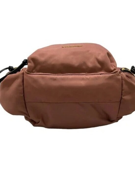 BURBERRY LONDON ENGLAND 4020959 Pink Beige Black Nylon Leather Backpack main image 5